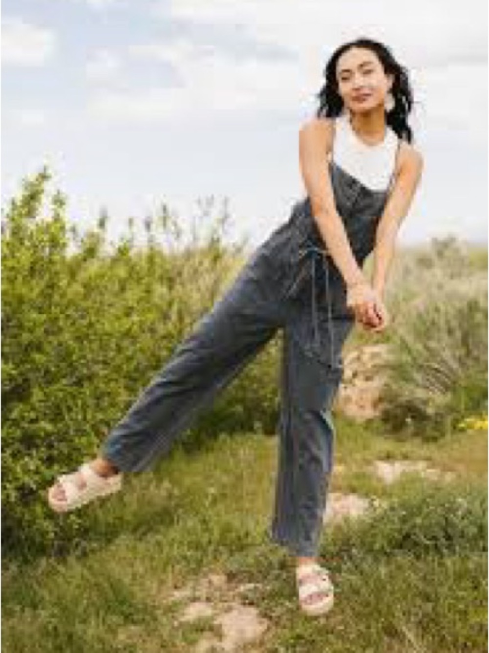 Wallflower Dark Gray Denim Women’s Overalls